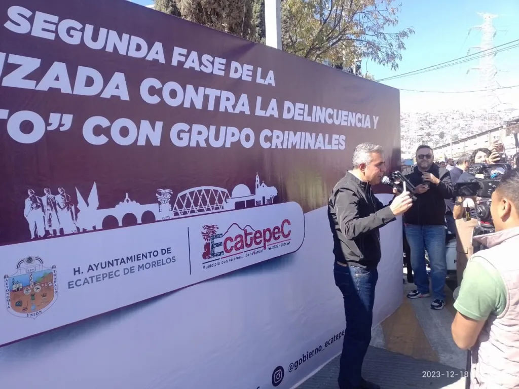 En Ecatepec Edoméx, Anuncian el Arranque de la Cruzada Contra Grupos Criminales; Instalan 2 mil Cámaras y Equi po de alta Tecnología en Seguridad