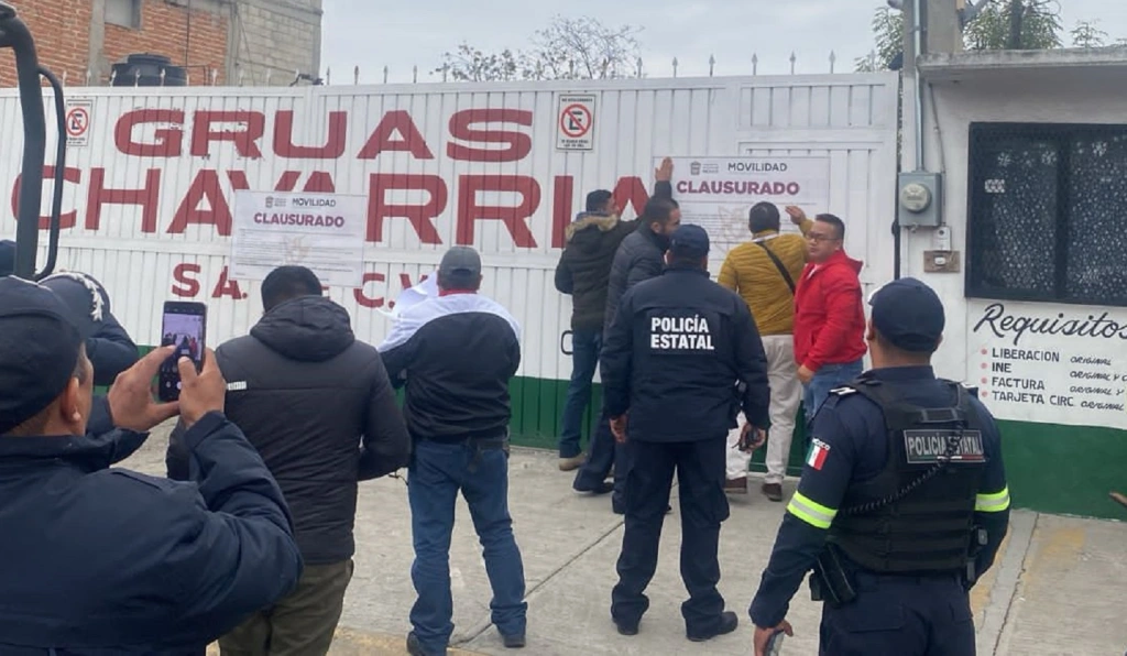 Enoperativo conjunto, Secretarías de Movilidad y de Seguridad, así como la FGJEMclausuran depósitos de vehíc ulos