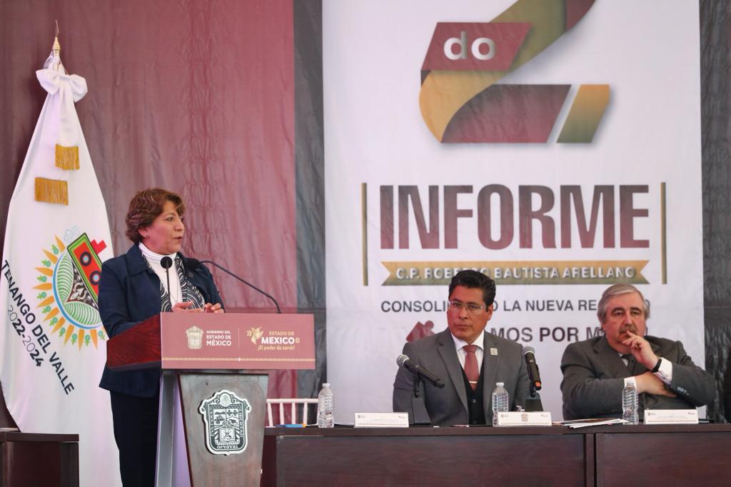 Gobernadora Delfina Gómez Álvarez reconoce avances en Tenango del Valle Edoméx, un Gobierno que Trabaja con l os Ideales de la Cuarta Transformación