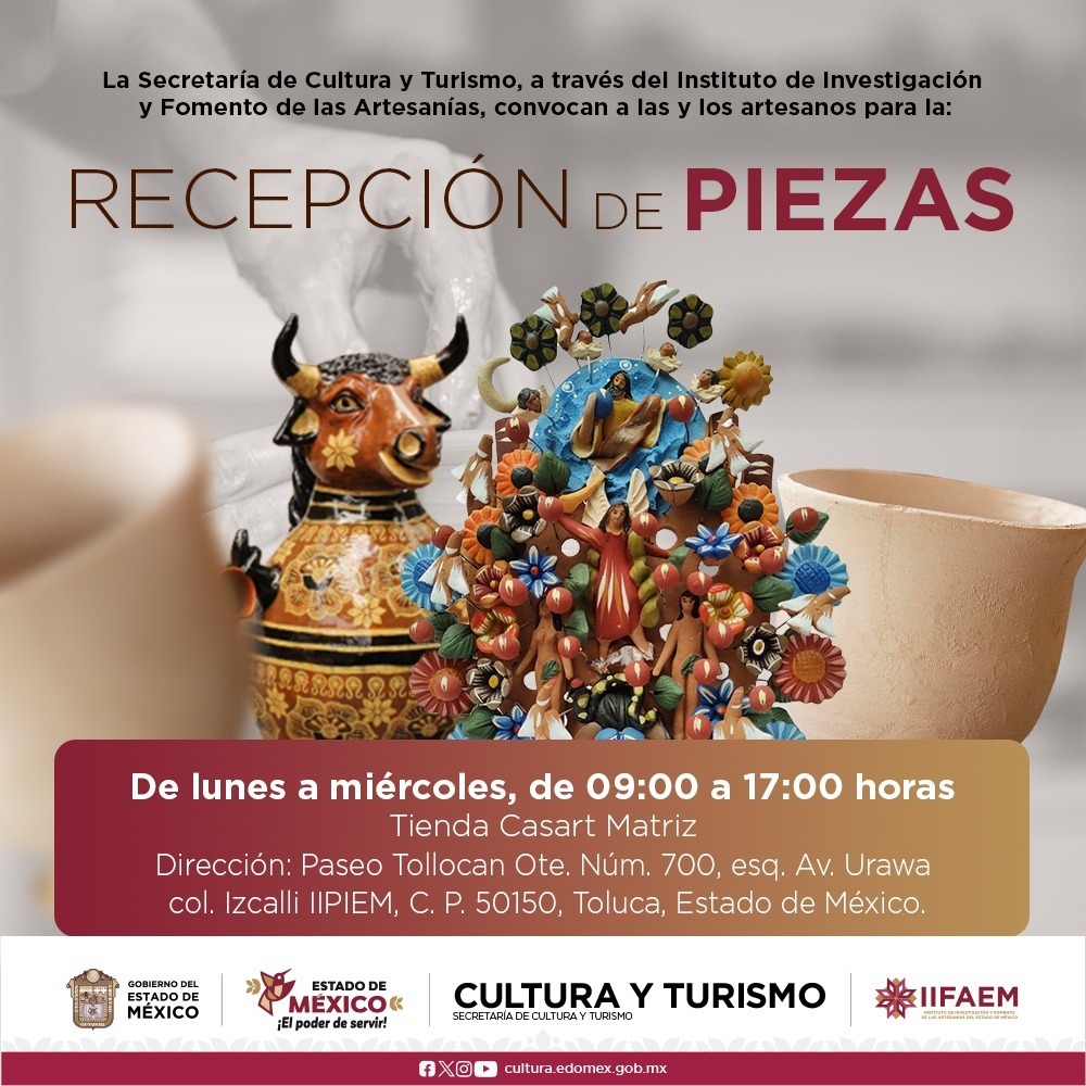 Gobierno del Estado de México apoya la venta de artesanías a través de las tiendas Casart