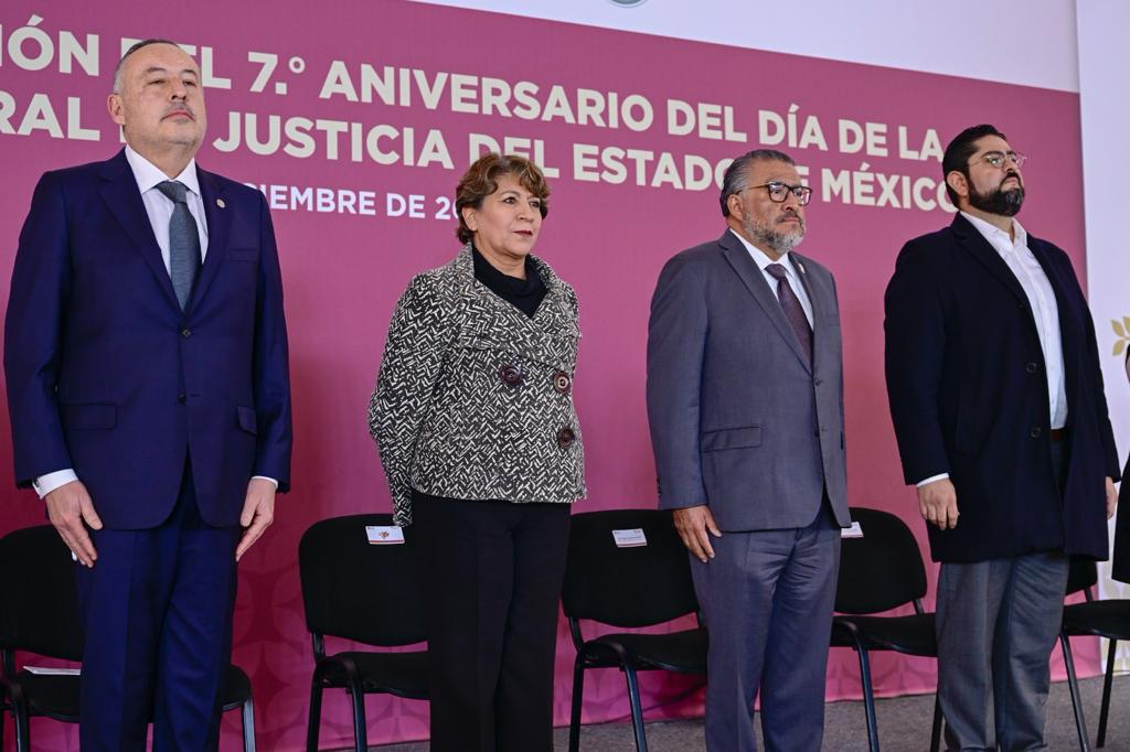 Laestrategia de seguridad es la base para proteger a los Mexiquenses, destaca Gobernadora Delfina Gómez en Aniv ersario de la FGJEM