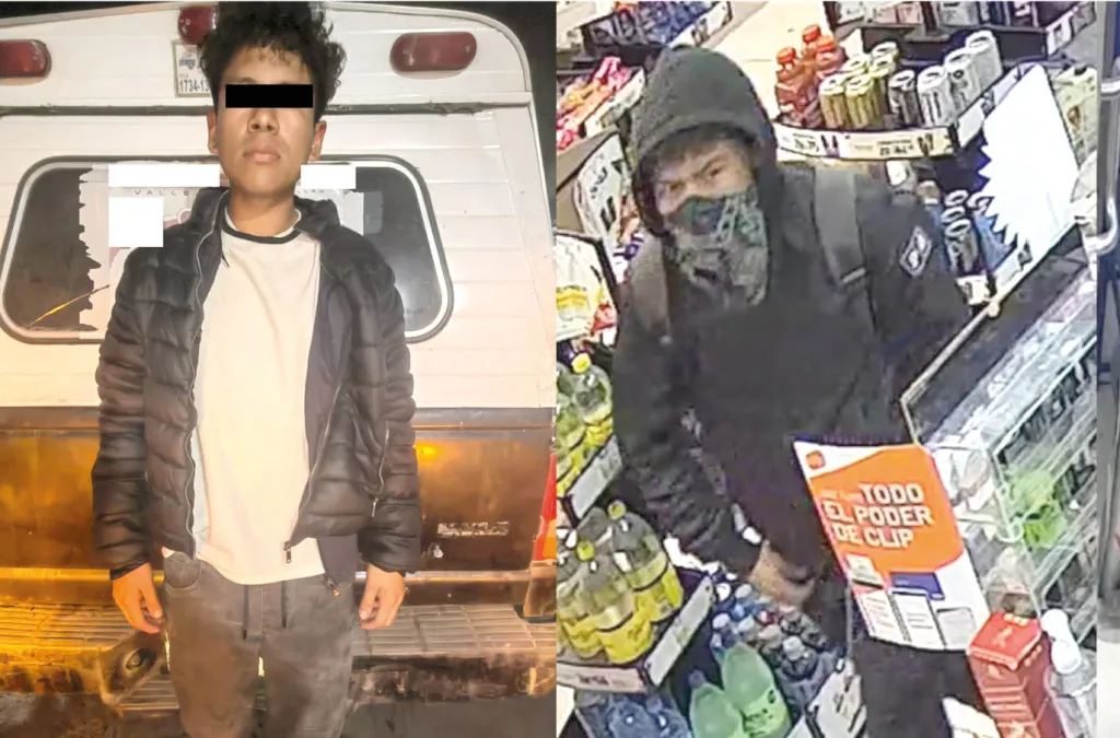 Capturan Policías de Ecatepec Edoméx a sujeto por 5 asaltos a tiendas OXXO