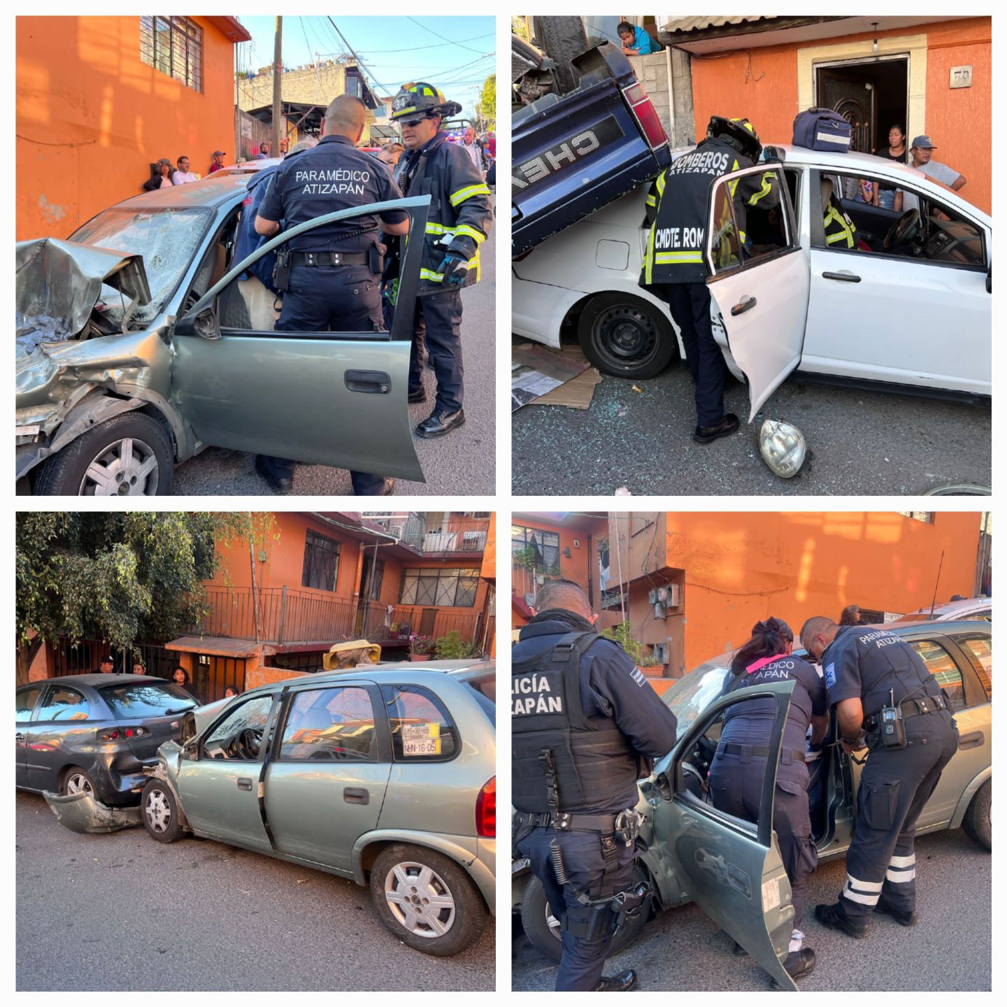 Arrolla a Varios Vehículos Chevy sin frenos y deja cuatro heridos en Atizapán de Zaragoza Edoméx