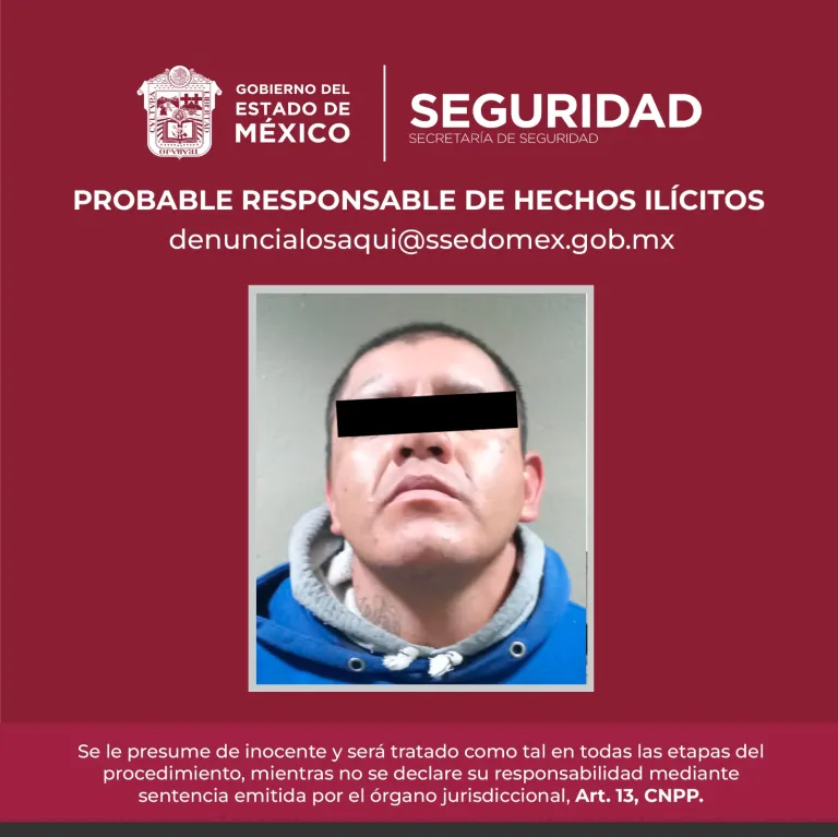 En Tultitlán Edoméx. Detienen a Presunto Asaltante con Arma de Balines