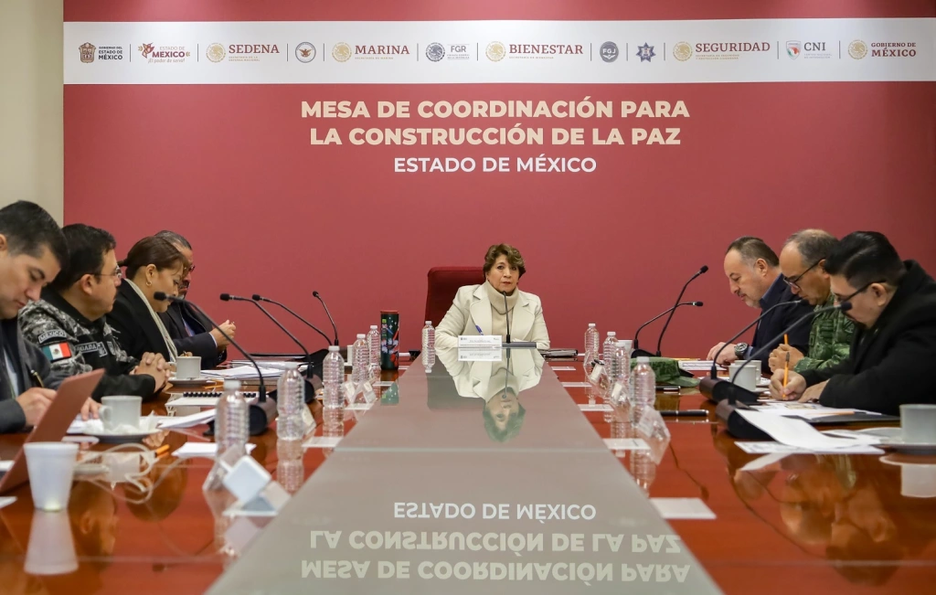 El Edoméx, la Entidad que más aportó a la Disminución de Delitos de alto impacto a Nivel Nacional en 2023 co n Mesas de Coordinación para la Construcción de la Paz