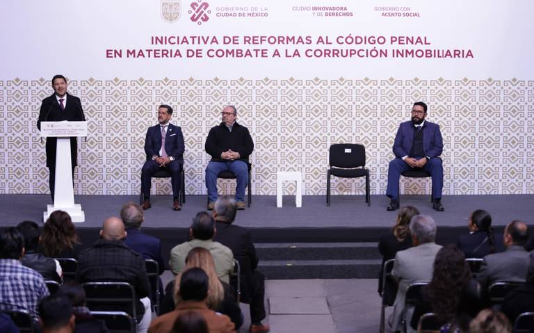 Batres envía iniciativa al Congreso de la CDMX para combatir la corrupción inmobiliaria con cambios al código  penal
