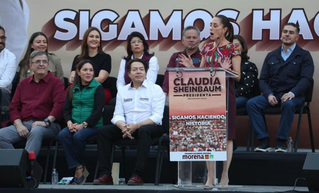 Sheinbaum atiborra el Monumento a la Revolución con su cierre de precampaña