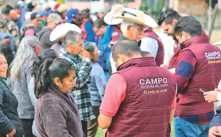 Censan a más de mil 400 campesinos de Texcalitlán, Edomex