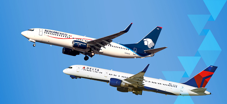 Cámara de Comercio de EU cancela alianza entre Aeroméxico y Delta por las reducciones de vuelos en el AICM