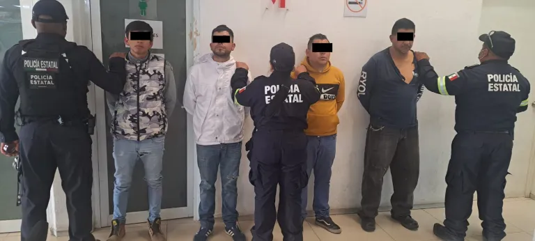 A Cuatro ladrones Armados que Operaban en la Marquesa Edoméx son Capturados