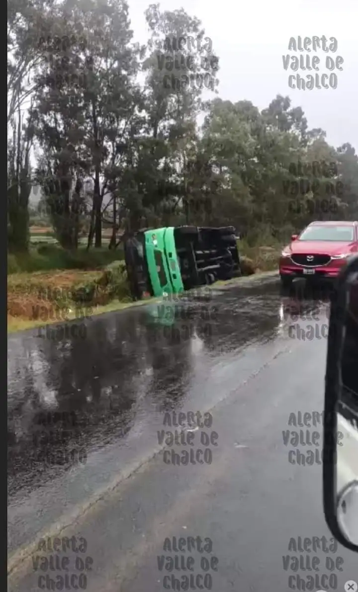 La carretera Tláhuac- Chalco en CDMX Cerrada este sábado por Volcadura
