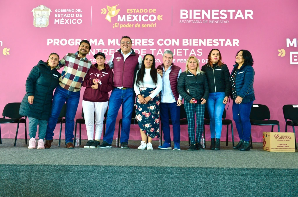 Gobernadora Delfina Gómez entrega en Nezahualcóyotl 3 mil tarjetas Mujeres con Bienestar; recibirán beneficia rias 7 mil 500 pesos del 26 al 28 de febrero