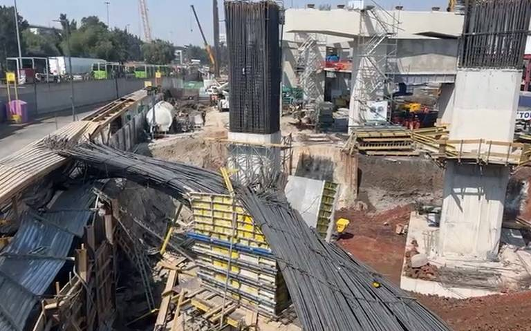 Constructora investigará caída de estructura en la Cetram de Santa Martha