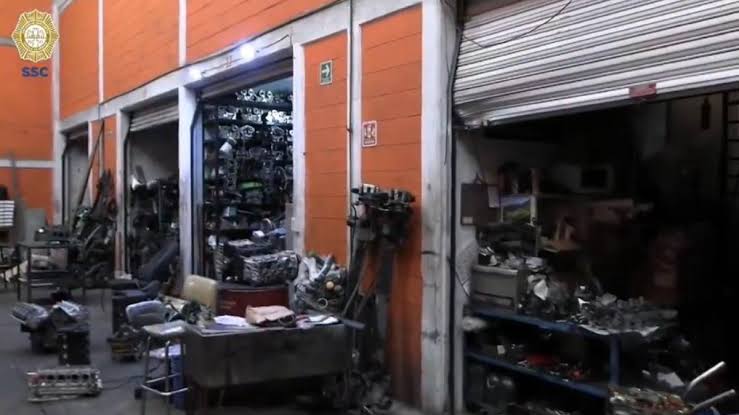 Incautan más de 30 toneladas de autopartes ilícitas en la Colonia Morelos, Alcaldía Cuauhtémoc