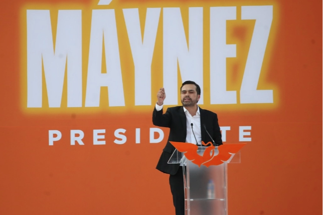 Jorge Álvarez Máynez, candidato presidencial de MC, Inició su campaña en Lagos de Moreno, Jalisco