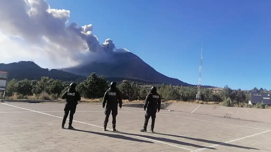 La Secretaria del Medio Ambiente mantiene labores de Vigilancia en Rutas de Evacuación a Nivel de Alerta por ac tividad del Popocatépetl en Edoméx