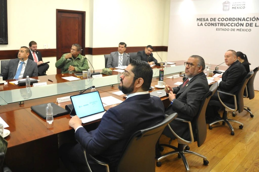 El Estado de México celebró la 41ª. Mesa de Coordinación para la Construcción de la Paz
