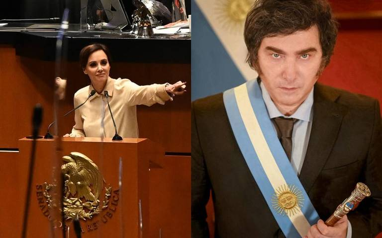 Lilly Téllez invita al presidente de Argentina Javier Milei a que visite el Senado de la República