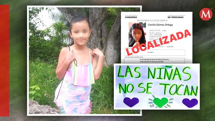 Localizan sin vida a la niña Camila Gómez, de 8 años de edad, secuestrada ayer en Taxco, Guerrero
