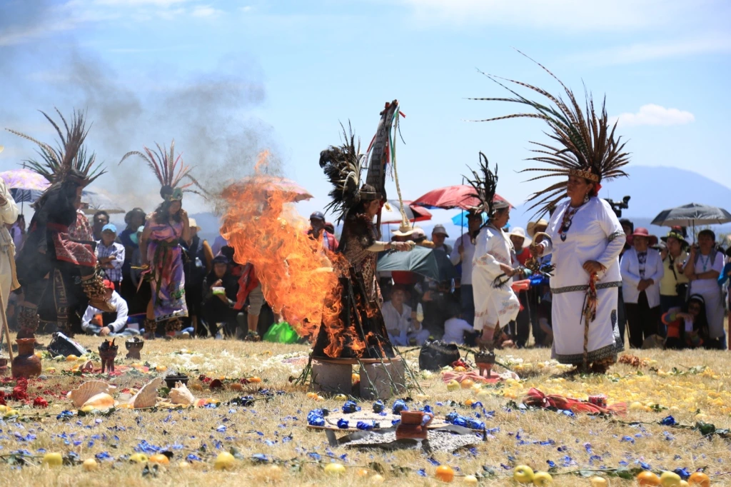 En Acambay Edoméx-, Inicia Edición XXXVll del Festival del Quinto Sol en la Zona Arqueológica de Huamango