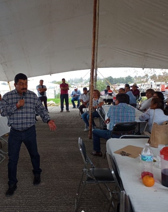 Al campo de Texcoco Edoméx, el Diputado Nazario Gutiérrez Martínez apoyará