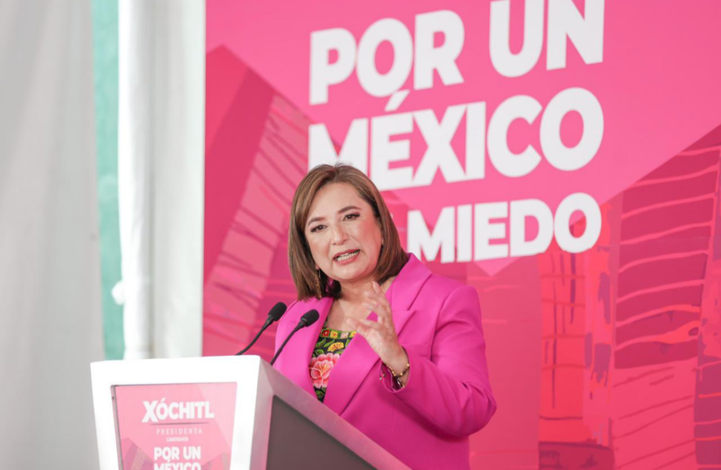En México no más abandono a la obligación de enfrentar al crimen», expresó Xóchitl Gálvez Ruiz en el inic io de su campaña como candidata a la Presidencia