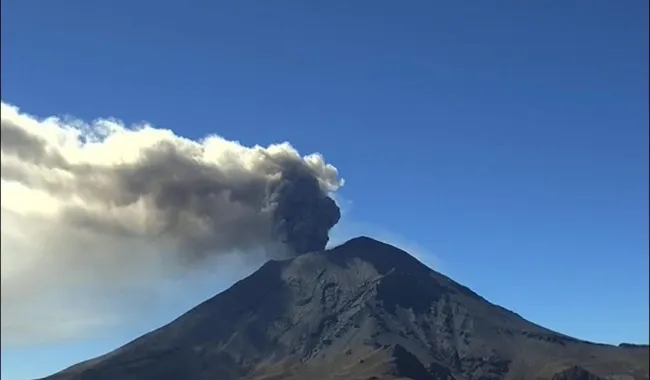 El Popocatépetl Tiene alerta Amarilla fase 2 y caída de ceniza en Puebla