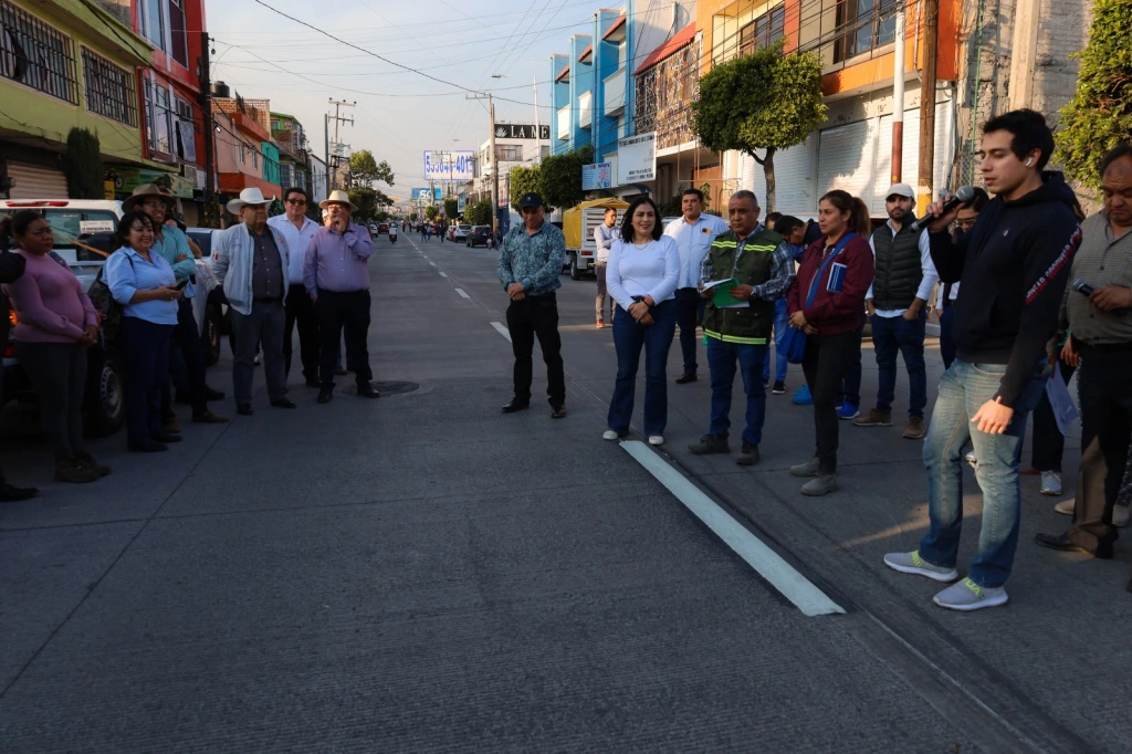 Supervisa Gobierno de Texcoco en Edoméx, Obras en la Avenida Juárez