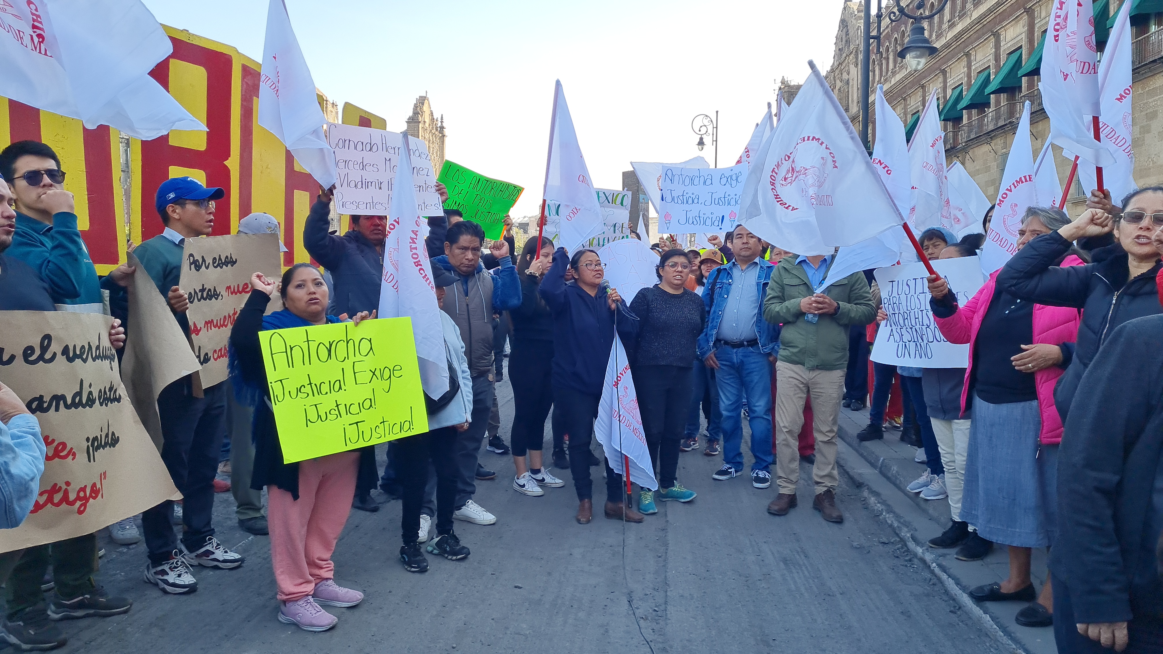 Antorchistas exigen justicia por compañeros asesinados en Guerrero