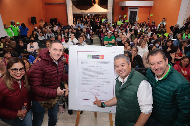 Adrián Rubalcava firman 58 compromisos a favor de los pueblos originarios de Cuajimalpa