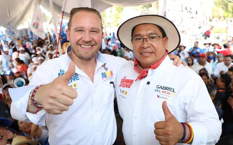 Gabriel del Monte y Santiago Taboada ofrecen agua limpia transporte y seguridad en Xochimilco