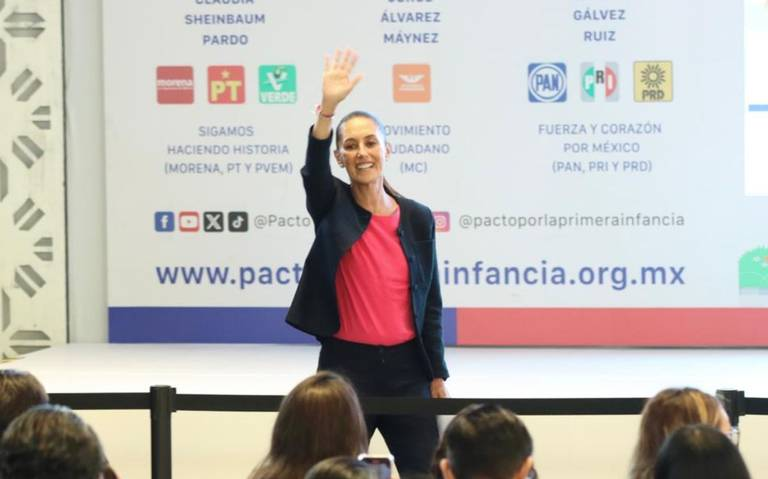 Sheinbaum promete terminar obras de AMLO en 2025 ante empresarios de EU