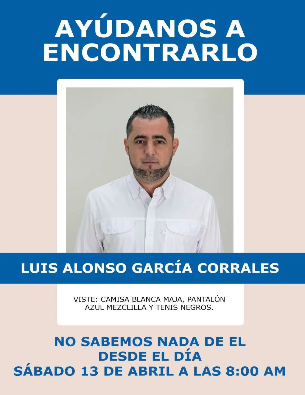 El Secretariode  Organización del Pascluis Alonso Gracia, sigue desaparecido, quien fue levantado en Sinaloa M éxico ayer