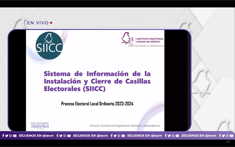 Sistematiza IECM información sobre instalación y cierre de casillas en la jornada electoral