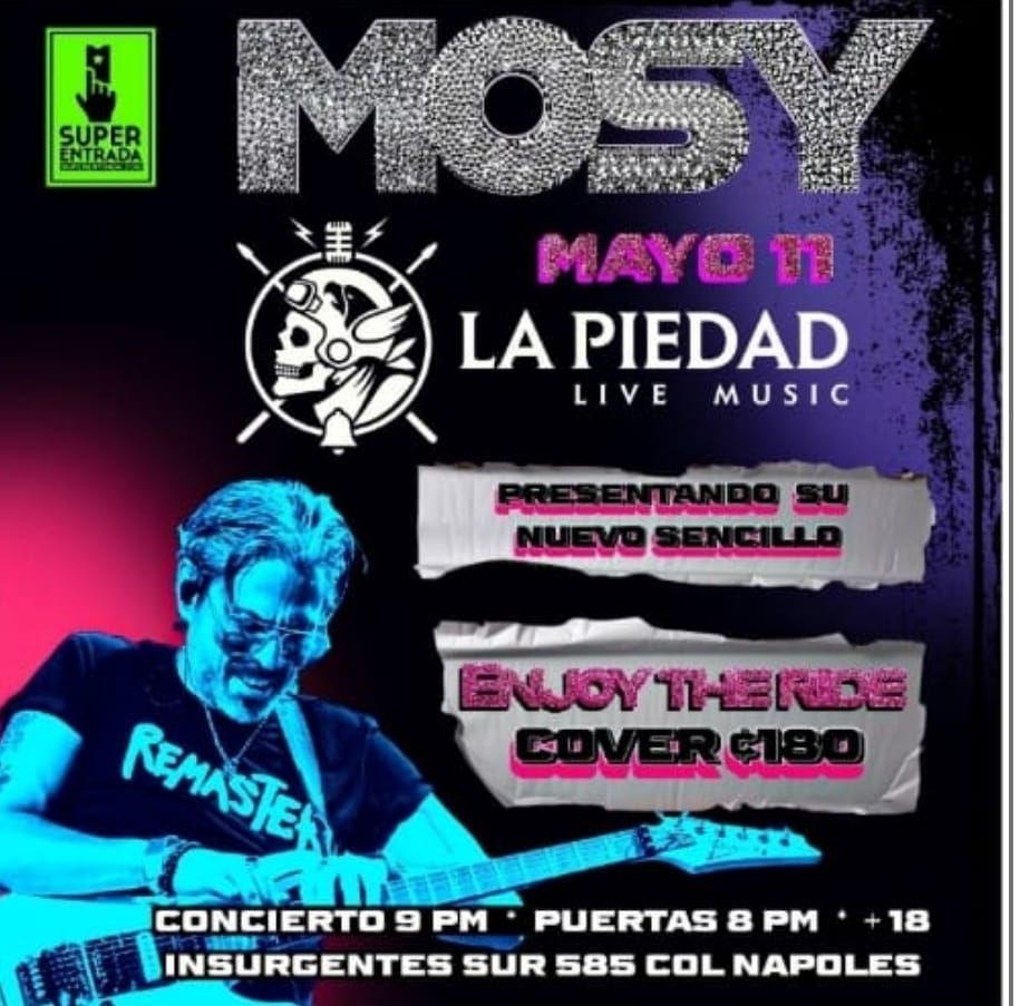 Mosy, anuncia el estreno de su nuevo sencillo “Enjoy The Ride”