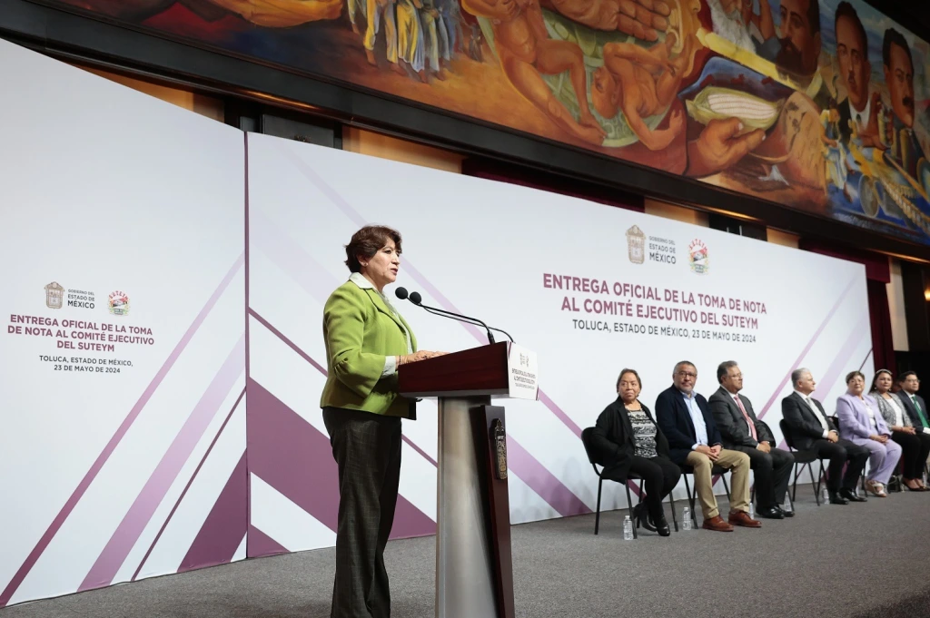 La Gobernadora Delfina Gómez Álvarez entrega Toma de nota a SUTEYM y ...
