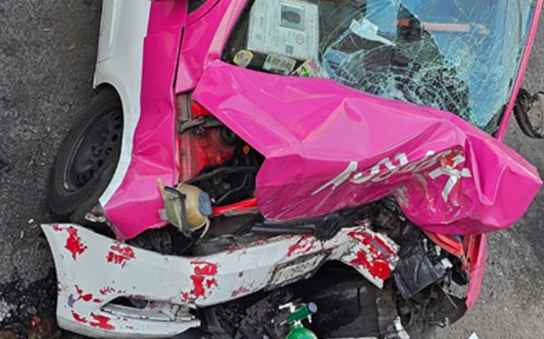 Taxista pierde la vida tras choque fuerte por falla mecánica