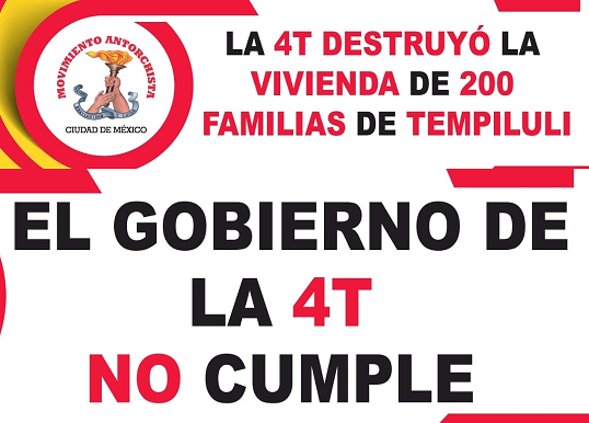 Los Antorchistas se manifestarán porque el gobierno capitalino no cumple compromisos