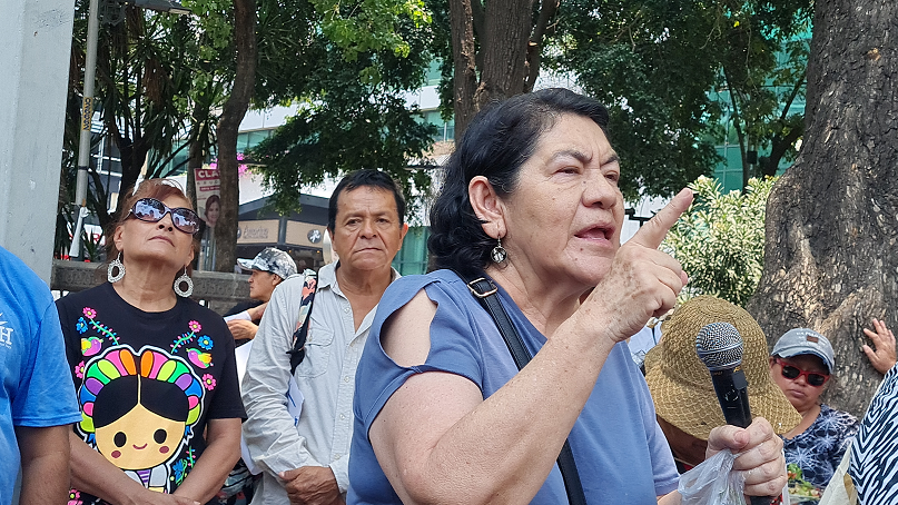 Antorchistas marchan por Paseo de la Reforma, exigen que el gobierno capitalino resuelva problemas sociales