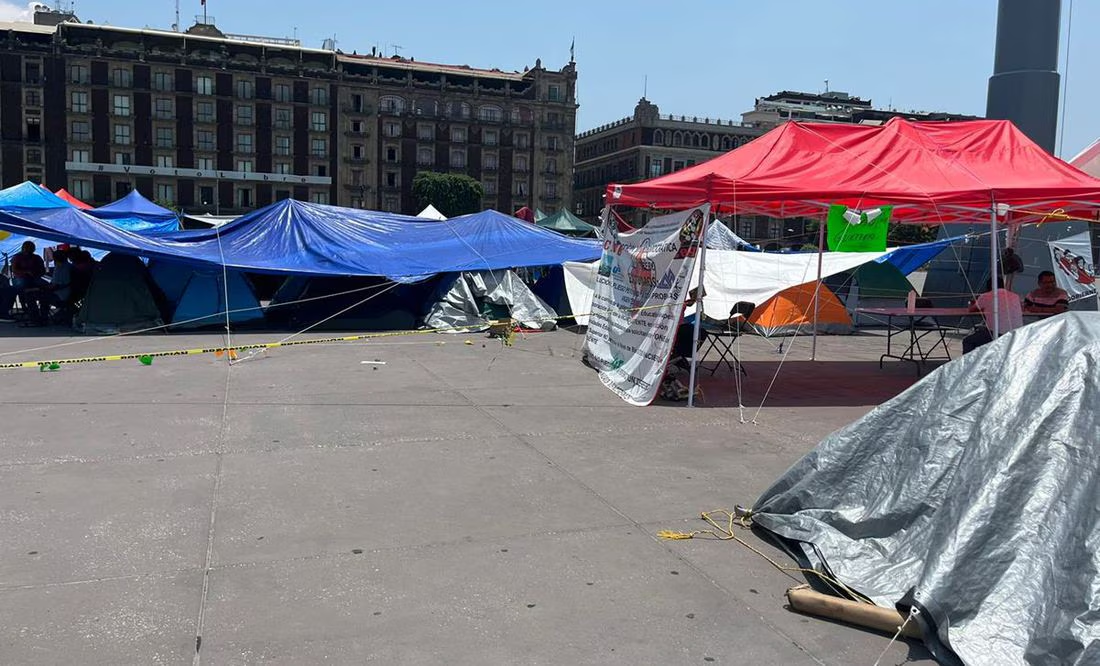 CNTE mantendrá plantón en el Zócalo