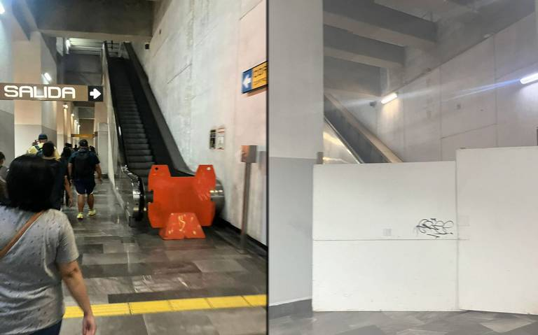Usuarios de la Línea 12 siguen molestos porque las escaleras eléctricas no sirven