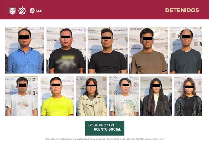 Desmantelan red de explotación sexual y narcomenudeo en el Centro de la Cdmx; hay 11 detenidos originarios de C hina