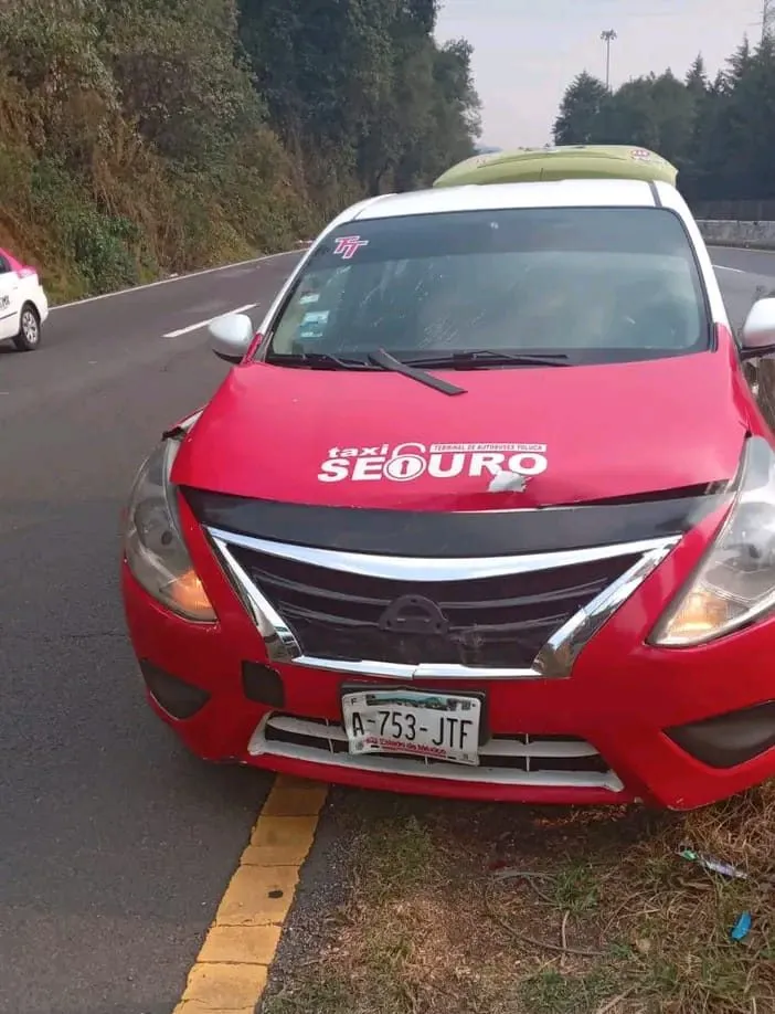 En contra de un Taxista, monta choques acusaron para intentar extorsionar en la Carretera México Toluca