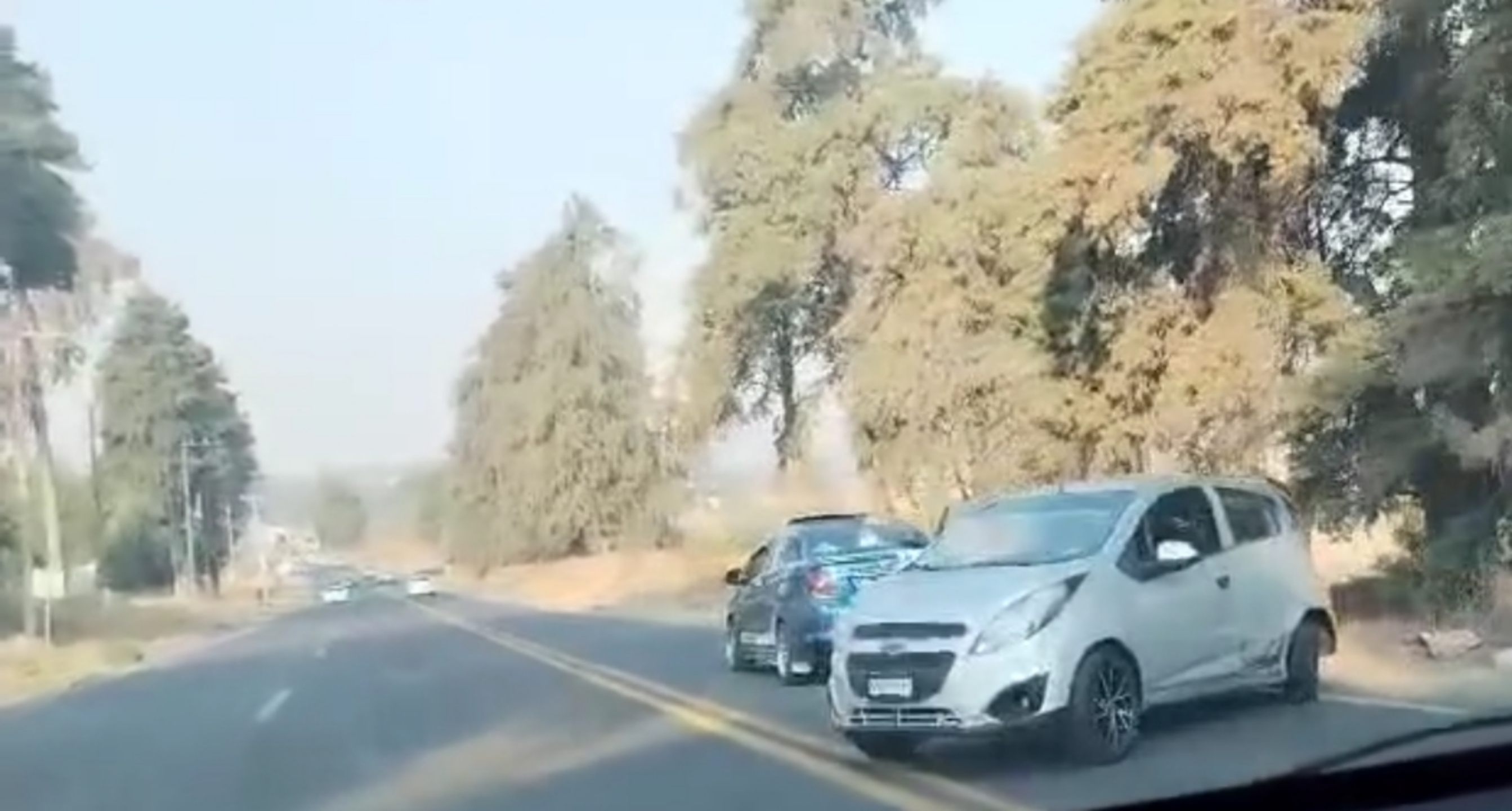 En la Carretera México Cuautla, Múltiple Choque, Ozumba Edoméx