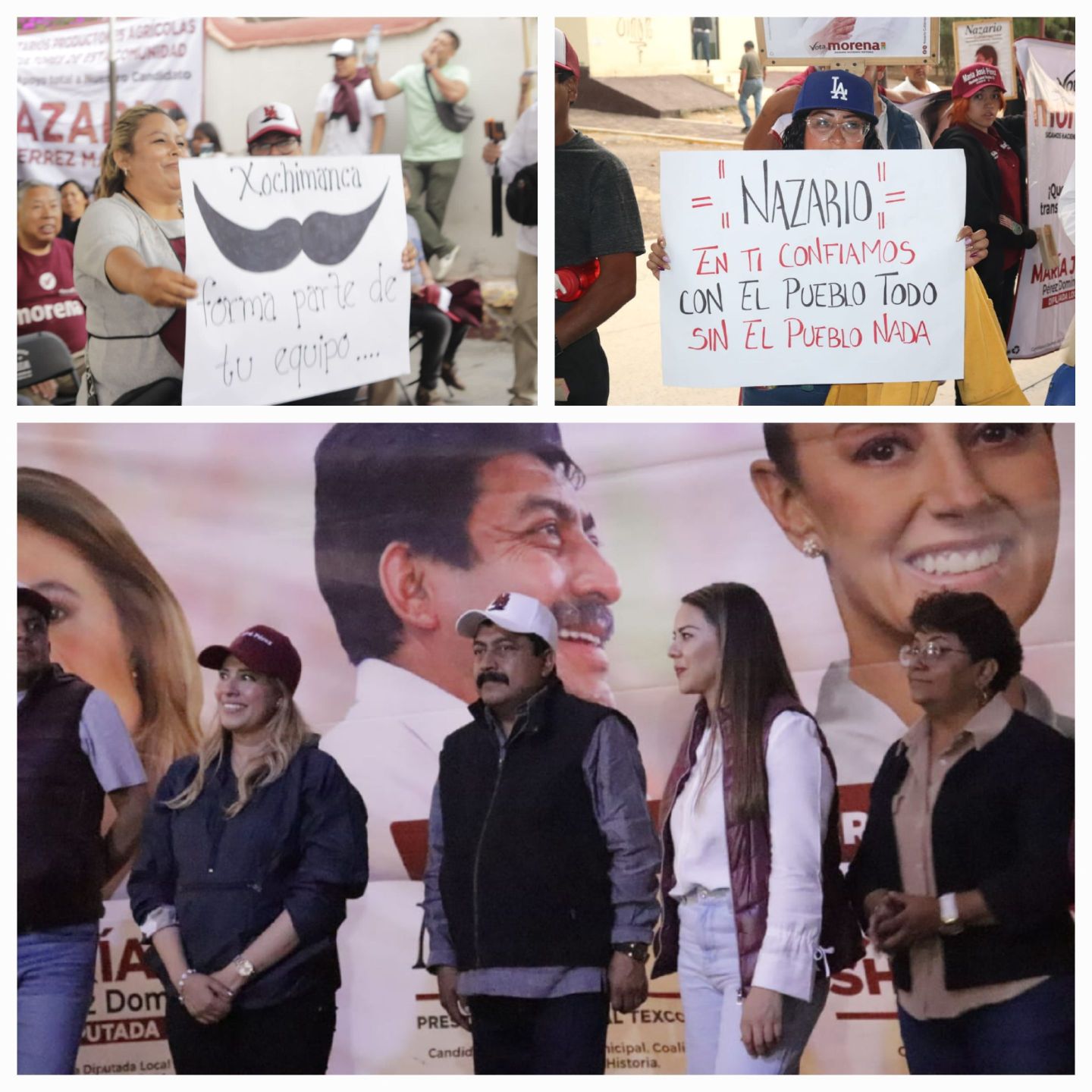 Reciben con alegría Texcocanos a Candidatos de Morena