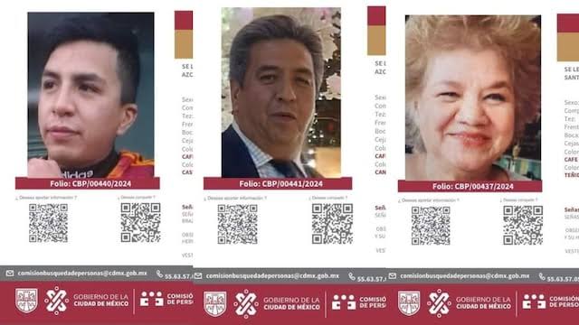 Familia desaparece en calles de la Alcaldía Azcapotzalco, de la Ciudad de México