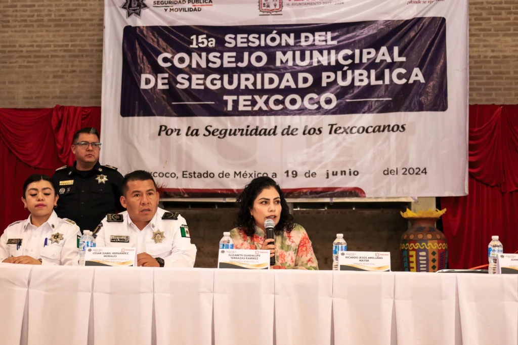 Se Realiza la XV sesión del consejo municipal de seguridad en Huexotla, Texcoco Edoméx
