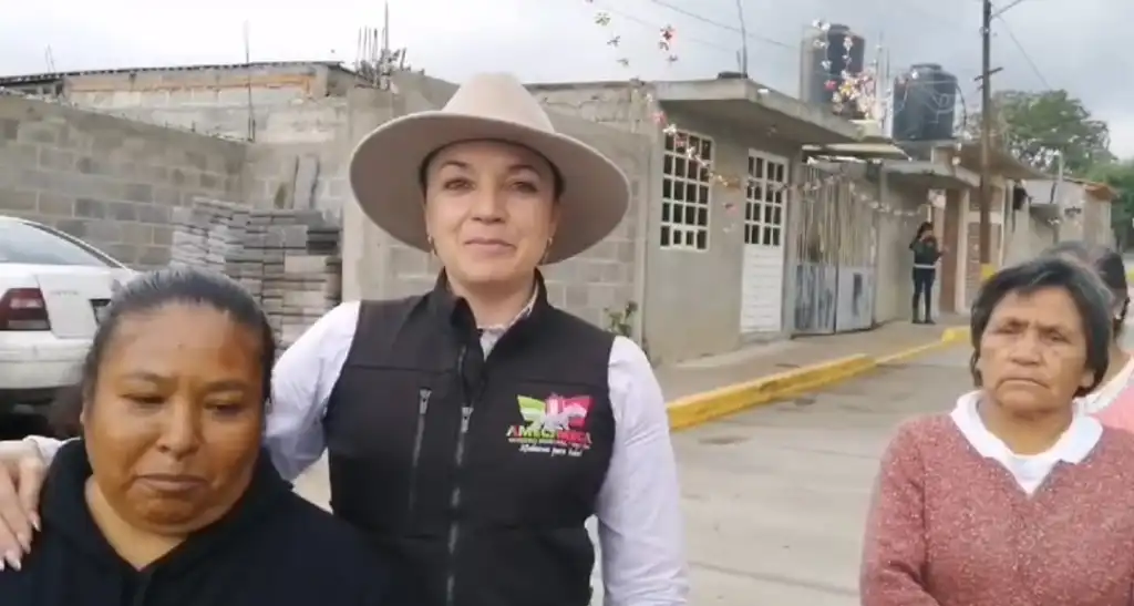 En San Pedro Nexapa Bajaba agua y piedras pero ahora ya quedo pavimentadas calles