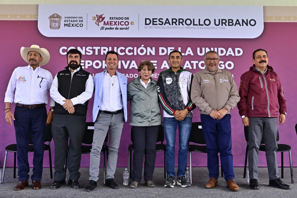 Gobernadora Delfina Gómez Álvarez anuncia nuevas unidades deportivas para Teotihuacán y San Martín de las Pi rámides Edoméx