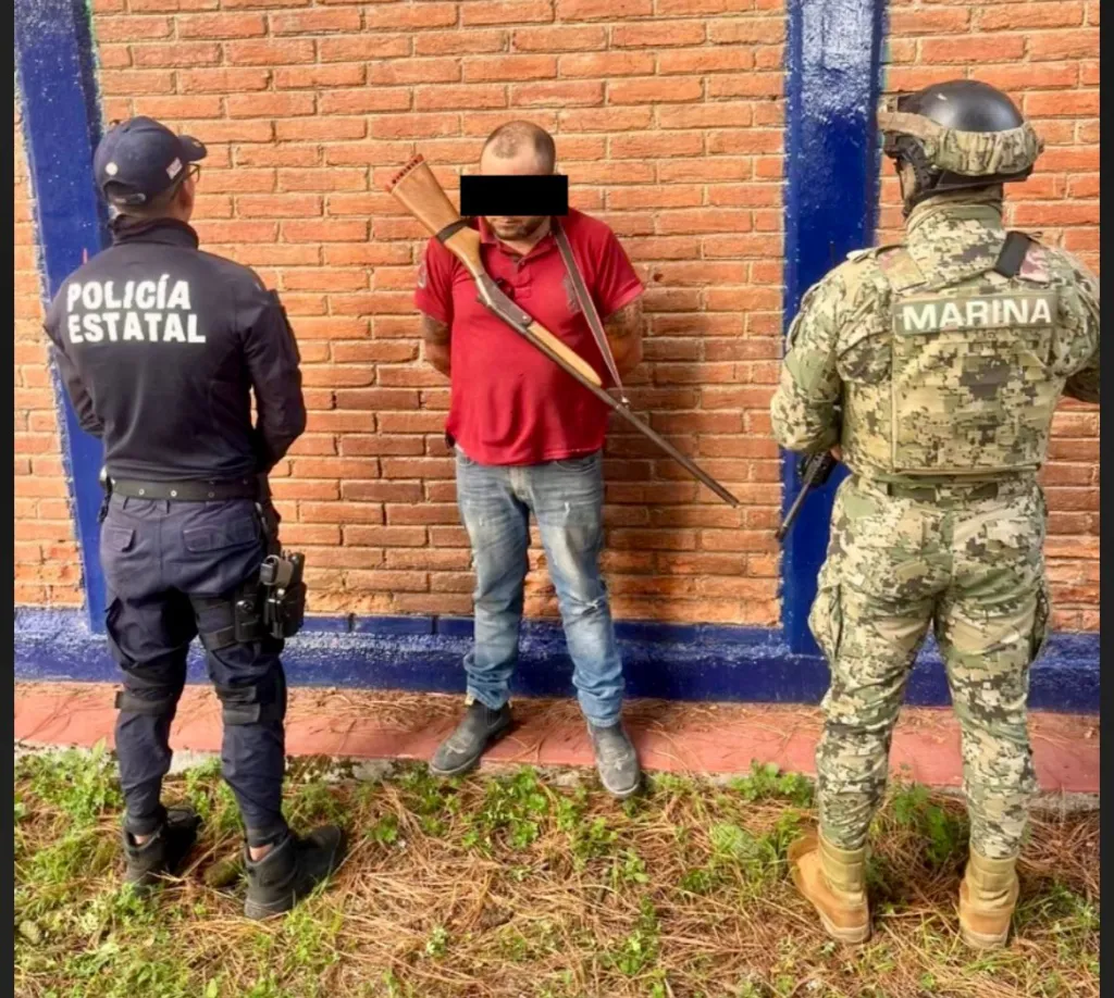 Por Sospecha detenido y atacar a balazos a policías en Sultepec Edoméx